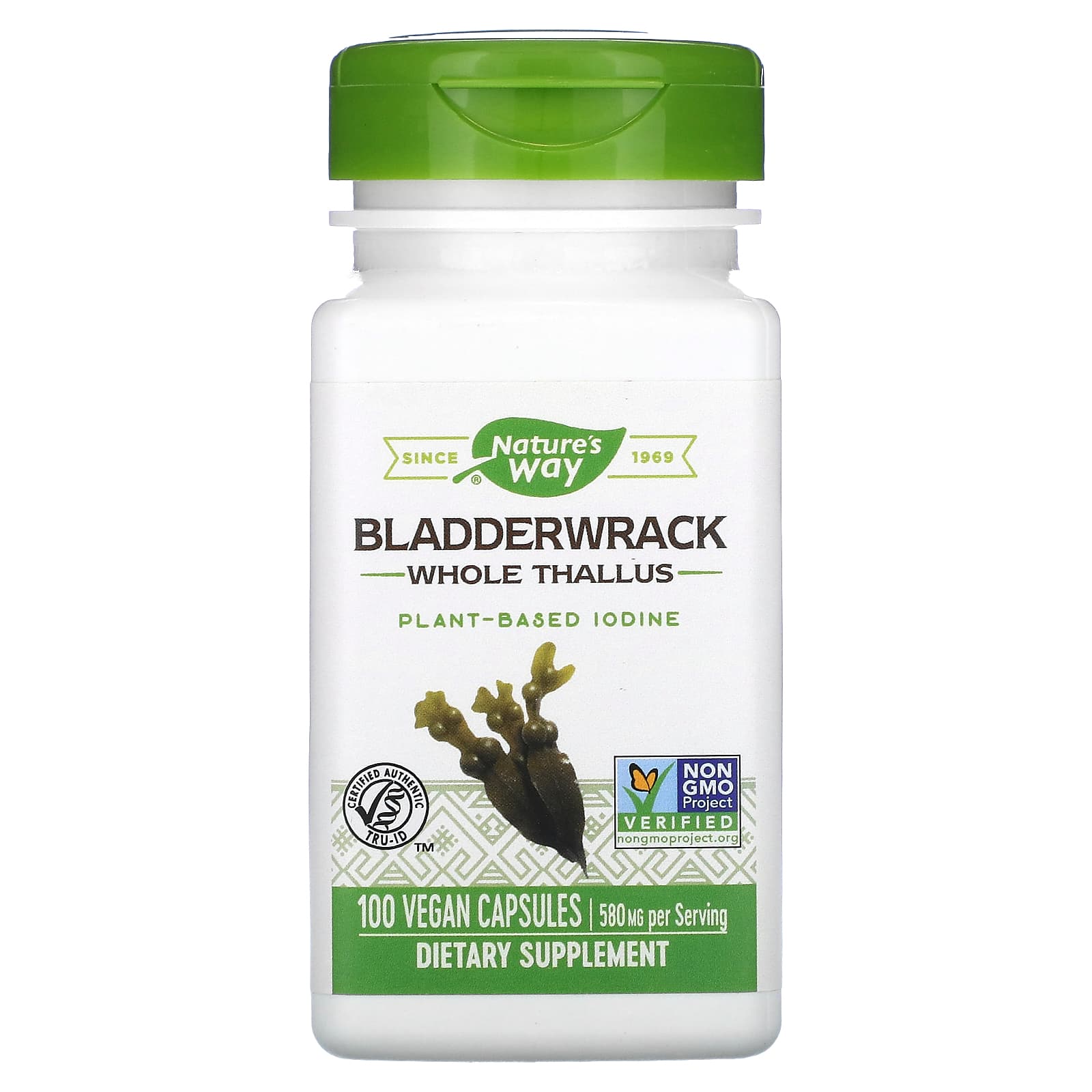 <b>네이처스웨이</b> 블래더랙 <b>요오드</b> 아이오딘 580mg 100캡슐 Bladderwrack