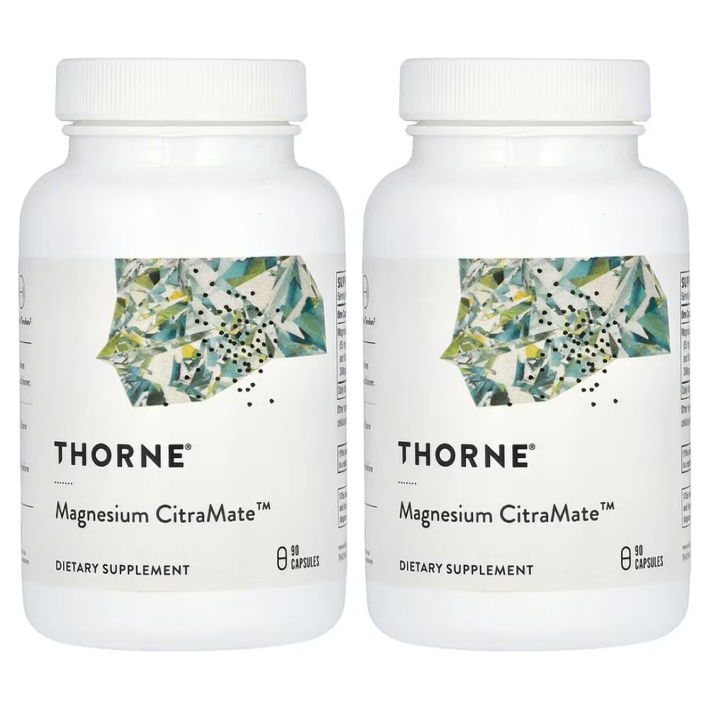 (2통)쏜 <b>마그네슘</b> CitraMate 캡슐 90정 Thorne 구연산 말레인산 Ma