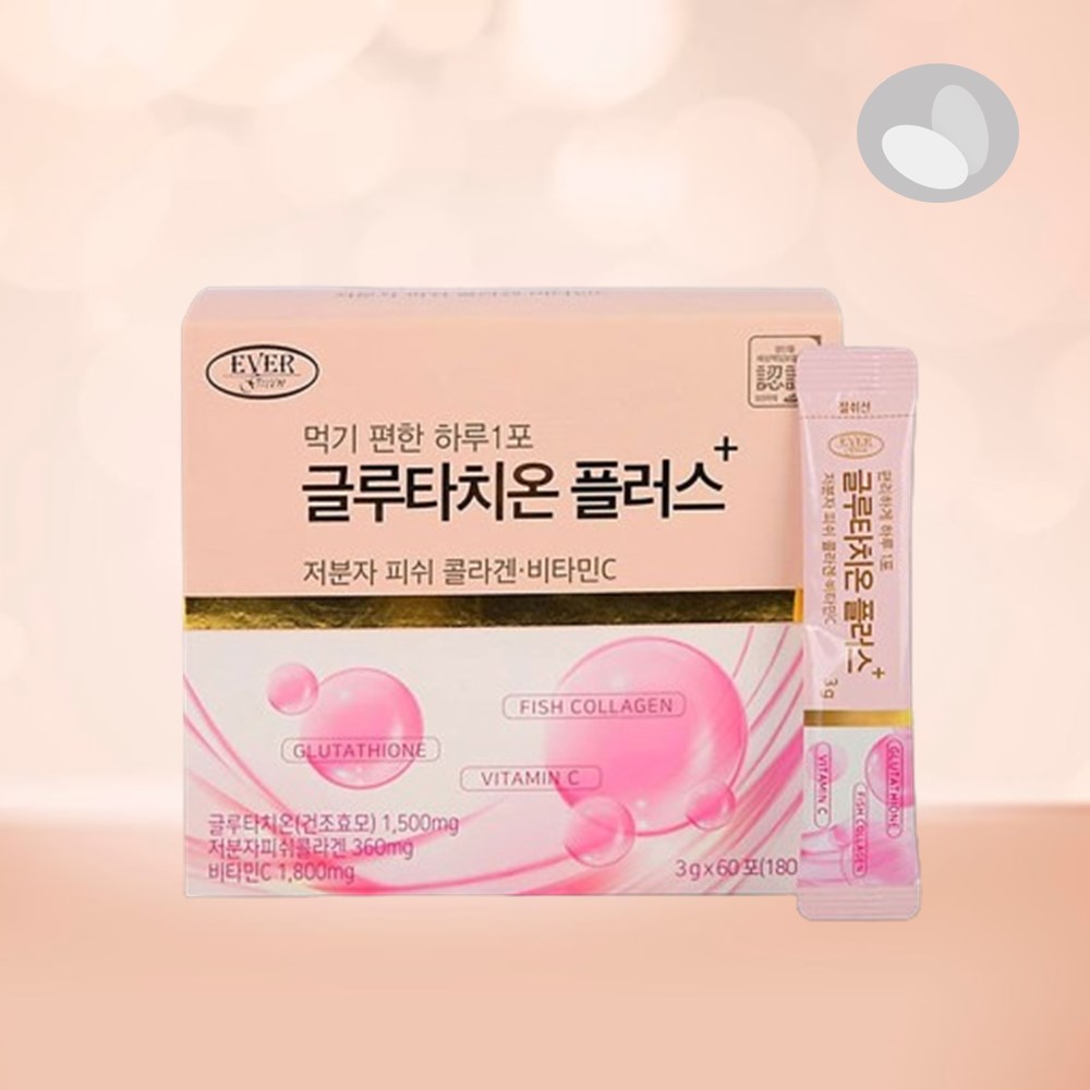 <b>에버그린</b> 글루타치온 플러스 60포 가루 스틱