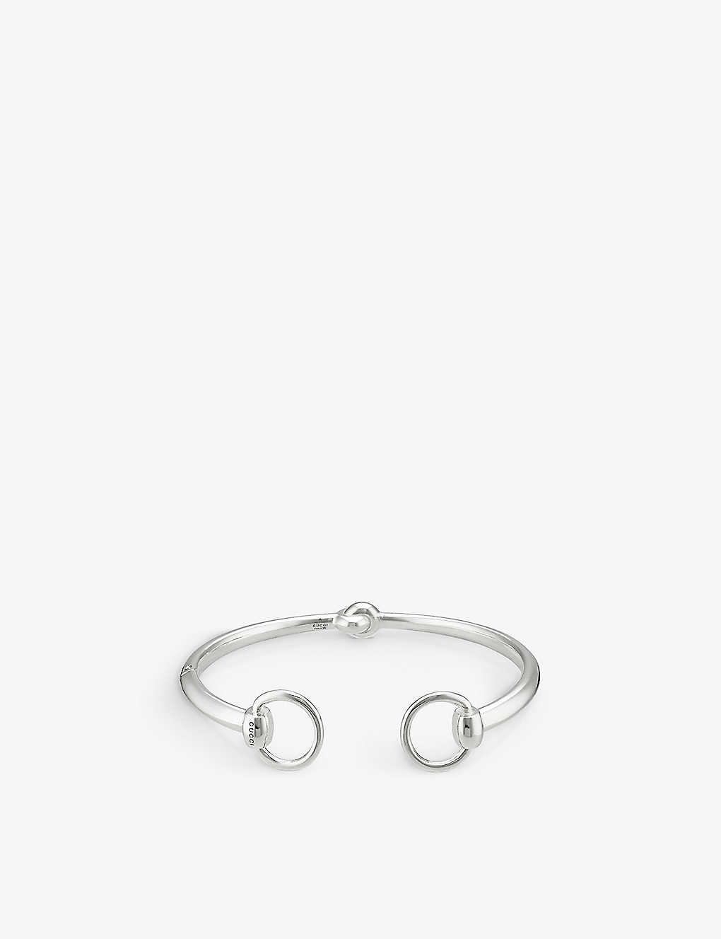 구찌 남성팔찌 GUCCI Horsebit sterling silver cuff