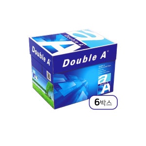 더블에이 A4용지 복사용지 80g 2500매, 6개