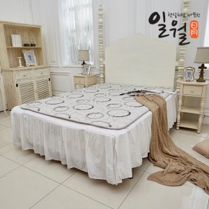 일월 전기매트 동그라미 워셔블 탄소 카본매트 전기장판 싱글