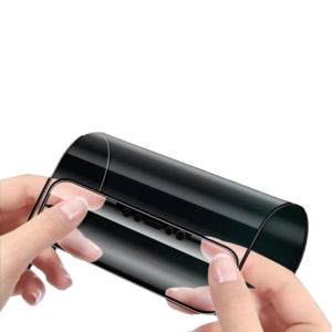 오크샵 절대 깨지지않는 사생활보호 지문방지 투명 풀커버 액정보호필름,아이폰 15프로