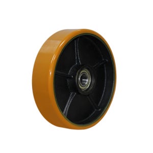 KCCY 핸드파렛트바퀴 포크리프트바퀴 200-50 주황색 주물우레탄바퀴 리프트바퀴