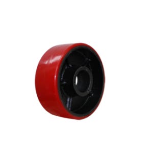 KCCY 핸드파렛트바퀴 포크리프트바퀴 180-70 적색 주물우레탄바퀴 리프트바퀴