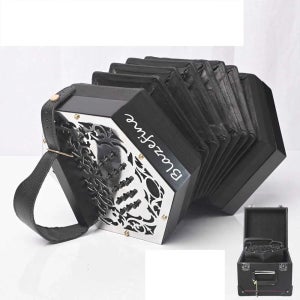 미니 아코디언 초보자 입문자 원형 연주용 동호회 나무색 48건반