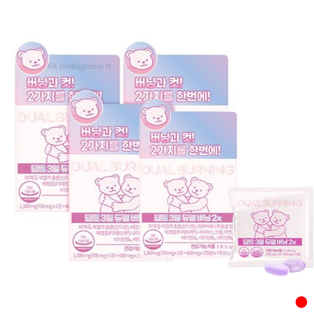 딥트 3일 듀얼<b>버닝</b> 2x <b>다이어트</b> 체지방 감소 1개월분