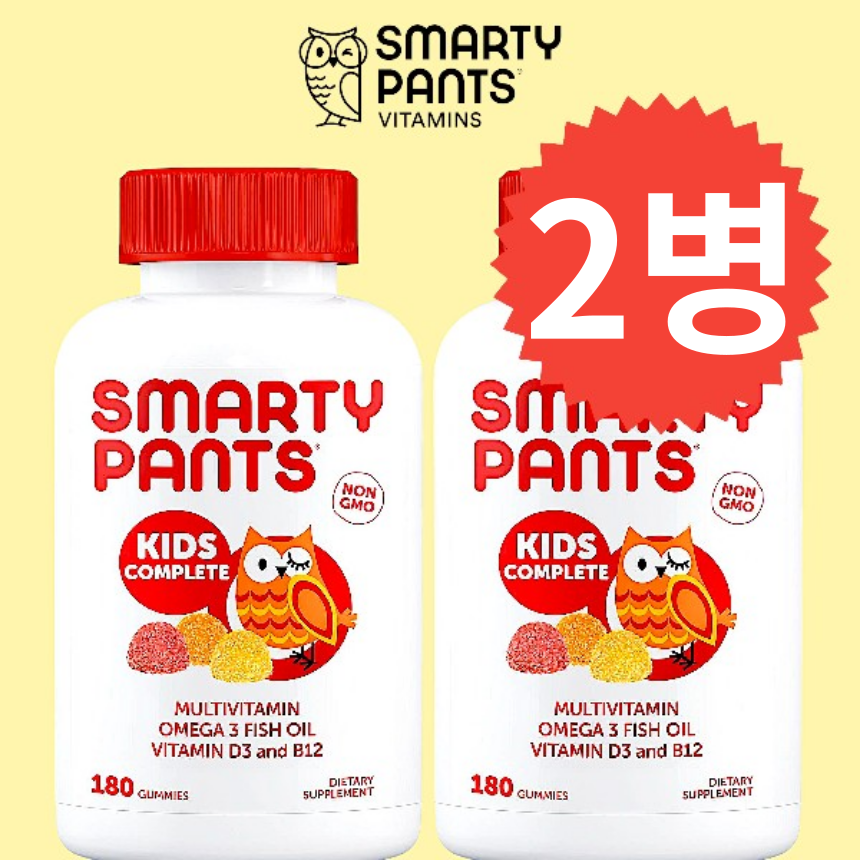 <b>스마티팬츠</b> 어린이 멀티비타민 120구미 Smarty Pants 2병