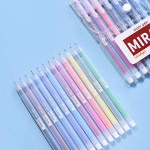 필기용 컬러펜 12색세트 0.5mm 중성볼펜 메모 사무용 팬시 문구용품
