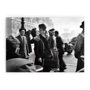 로베르 두아노 드와노 흑백 감성 액자 인테리어 사진 파리 시청앞 키스 A4 포스터