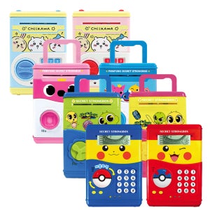 포켓몬 핑크퐁 아기상어 신비아파트 치이카와 자동비밀금고 저금통 지폐 동전 어린이 장난감