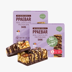 저당 단배질바 빼바 리얼초콜릿 프로틴바 다크 2박스 18개 비건 수능 간식 선물
