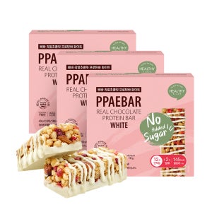 저당 단백질바 빼바 리얼초콜릿 프로틴바 화이트, 9개입, 3개