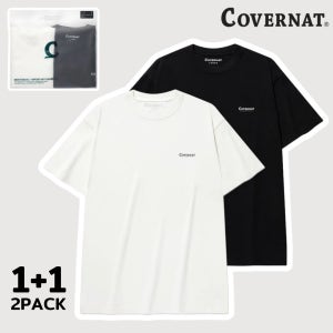 커버낫 반팔티 1+1 25년 투팩 남녀공용 쿨 코튼 2-PACK 티셔츠