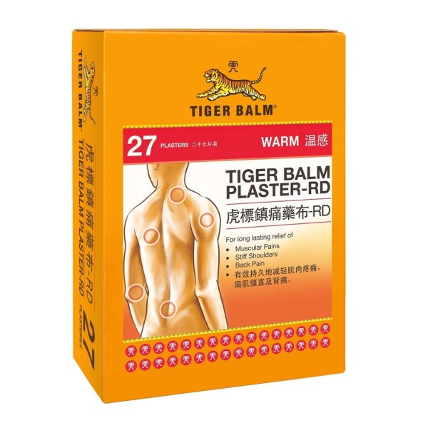 타이거밤파스 호랑이연고 플라스터 웜 27매