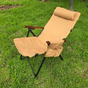 조이팍 캠핑 릴렉스체어 허리편한 안락의자 휴대용 접이식 세트 (목쿠션+사이드포켓)