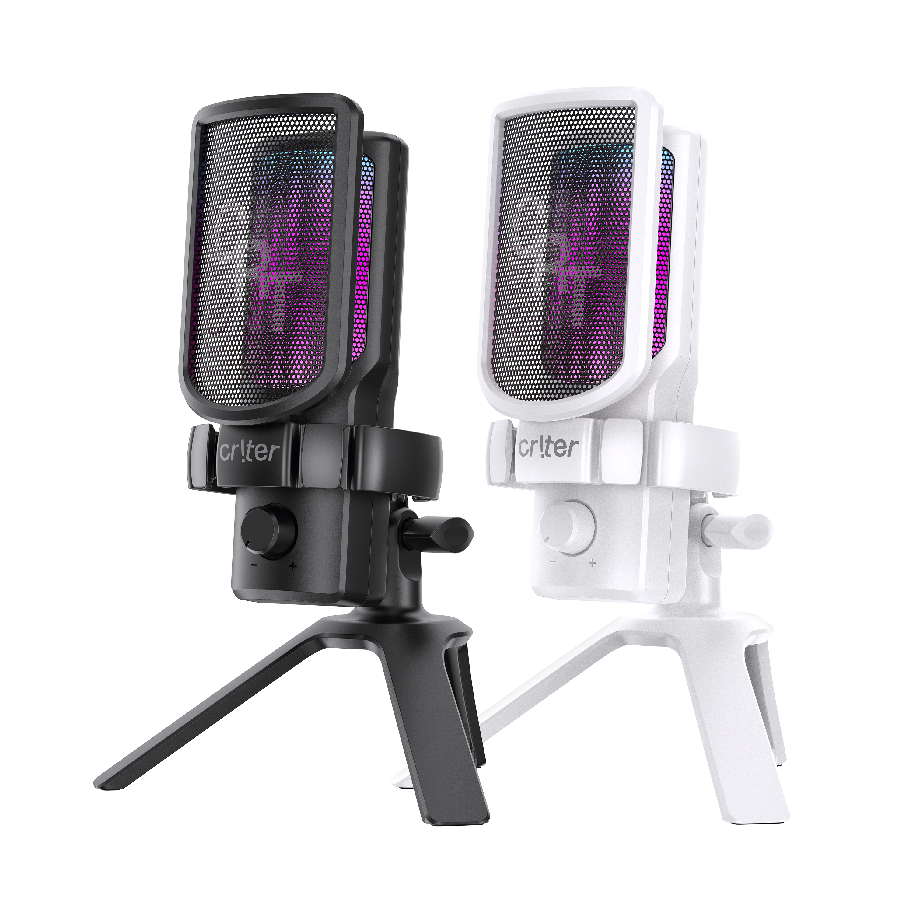 크리터 유튜브 방송용 USB 핸드폰 노래 녹음용 스탠드 콘덴서 마이크 CRT001