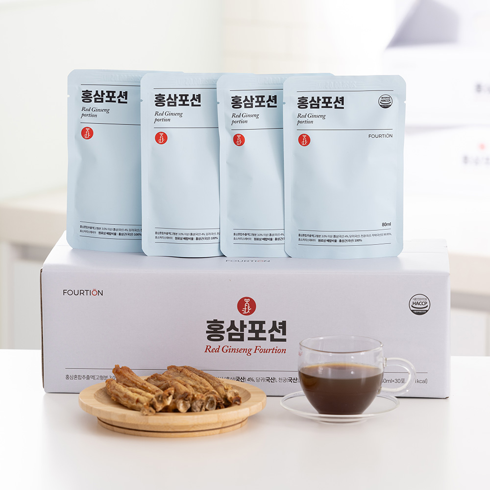 쓴맛 없는 무가당 홍삼포션 80ml X 30포