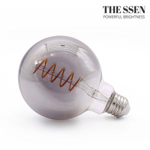 LED 에디슨 전구 원형 SP스모키 G95 4W 필라멘트 램프