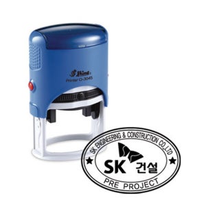 [자동스탬프]샤이니 타원형명판 -30x45mm(O3045)