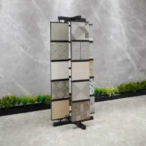 타일 진열 선반 회전식 전시대 양면 알루미늄 브래킷