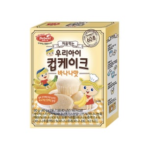 베베스트 처음먹는 우리아이 컵케이크 바나나맛 80g