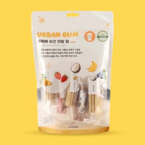 강아지 저알러지 당뇨 간식 주베베 비건 덴탈껌 과일, 150g, 1개
