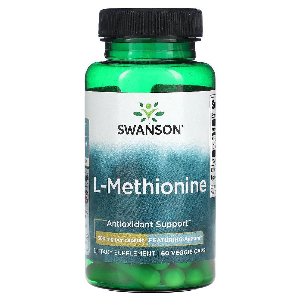 스완슨 <b>엘</b> <b>L</b> <b>메티오닌</b> 메치오닌 500mg 60캡슐 Methionine