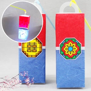 청사초롱 만들기 전통 무드등 추석 만들기 키트 ( 5인용 )