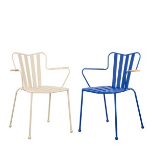 철제의자 야외용의자 테라스 카페 인테리어 디자인 산토리노 암 체어