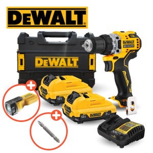 디월트 DCD701L2 컴팩트 충전 드릴 드라이버 12V 3.0Ah 배터리 2개 세트 랜튼포함 케이스랜덤