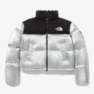 노스페이스화이트라벨 23 FW 여성 노벨티 눕시 다운 자켓 SE NJ1DP87J SIL