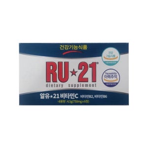 RU21 알유21 750mg 6정 1개 1박스 비타민씨 비타민C 1갑