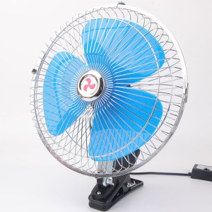 차량용 선풍기 클립 팬 12v 24v 강력한 바람 대형 화물차 중장비 6인치 12V 블랙