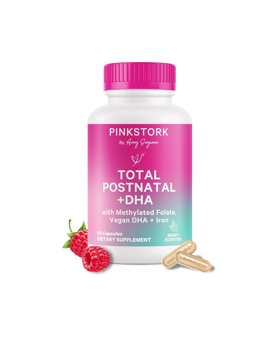 핑크 스톡 토탈 <b>포스트네이탈 비타민</b> 여성용 DHA 철분 엽산 함유 60캡슐