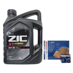 아이오닉 1세대 1.6 하이브리드 엔진오일세트 지크 X7 HYBRID 0W20 4L