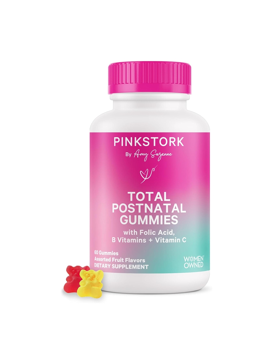 핑크 스톡 토탈 <b>포스트네이탈 비타민</b> 구미 여성용 엽산 비타민B6 비타민 C 60개입