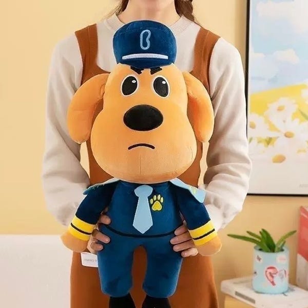 [국내발송] 래브라도 경장 인형 애착인형 귀여운 모찌 경찰 30cm~
