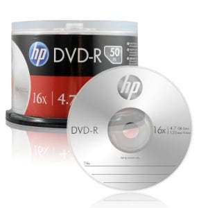 HP DVD-R 16배속 4.7G 케잌 50매