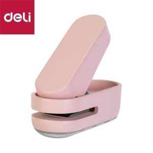 델리 누사인 휴대용 원터치 1공 펀치 핑크