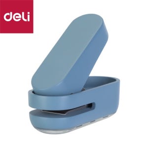 델리 누사인 휴대용 원터치 1공 펀치 블루