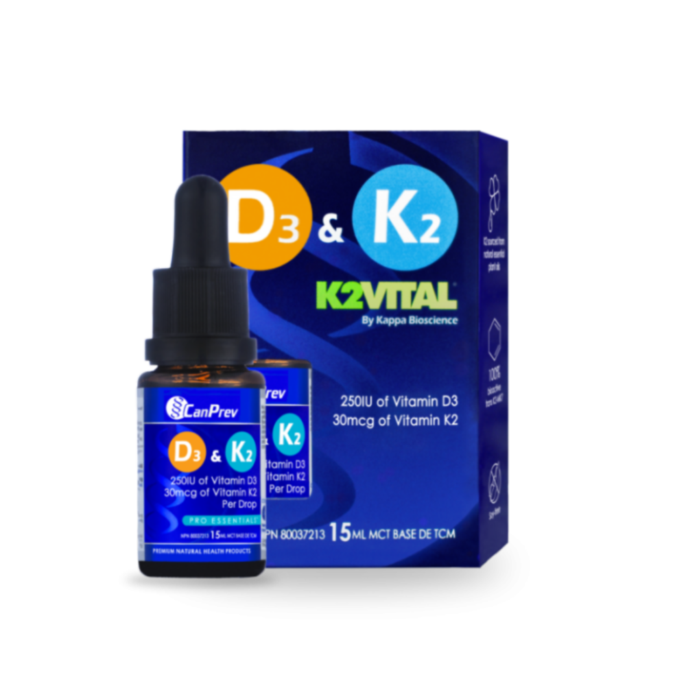 Canprev <b>캔프레브</b> D3 &amp; K2 드롭스 MCT 베이스 15ml
