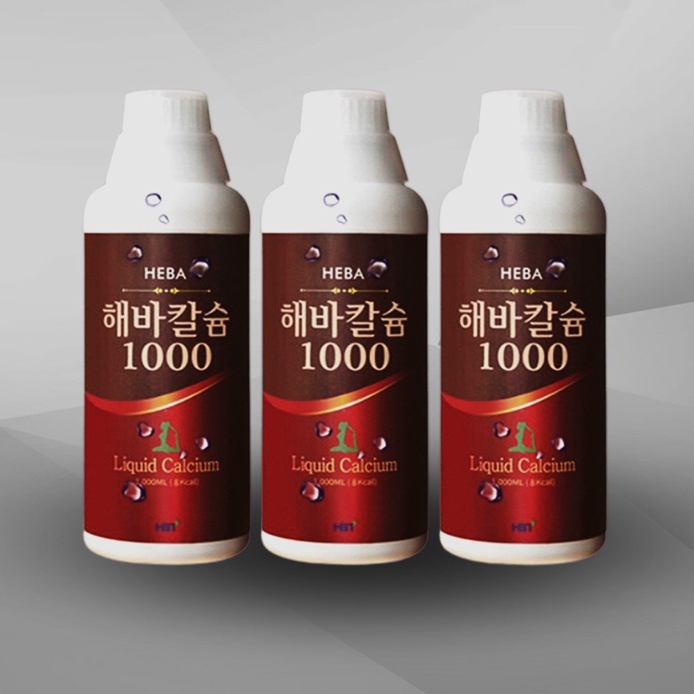 해바칼슘 수용성 <b>이온칼슘</b> 뼈관절건강 액상 1000ml x 4병