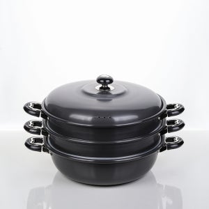 국산 유진토스코 업소용찜기 3단 34cm 대용량찜기 대형찜솥 찜냄비