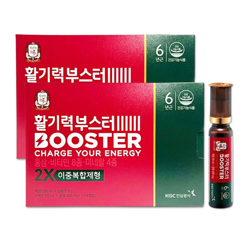 <b>정관장</b> 활기력 부스터 체력보충 기력회복 20ml 14개입, 2개