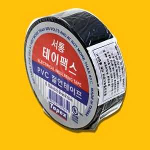 서통 전기테이프 테이팩스 10M 흑색 1박스 250개