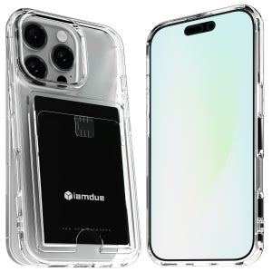아이엠듀 변색방지 카드수납 케이스 2장 투명, 아이폰16 프로 맥스