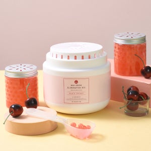 바스 대용량 탈취제 블랙체리1개 소분용기2개 스푼1개 1100g (담배 냄새제거 화장실)