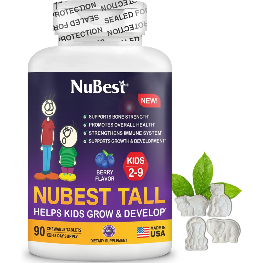 NuBest Tall 누베스트 톨 유아 뼈 강화 비타민 동물모양 베리 추어블 90정