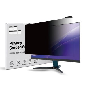 모니터 블루라이트차단 사생활보호 보안필름 거치식 조립형 양면필터 61cm A타입